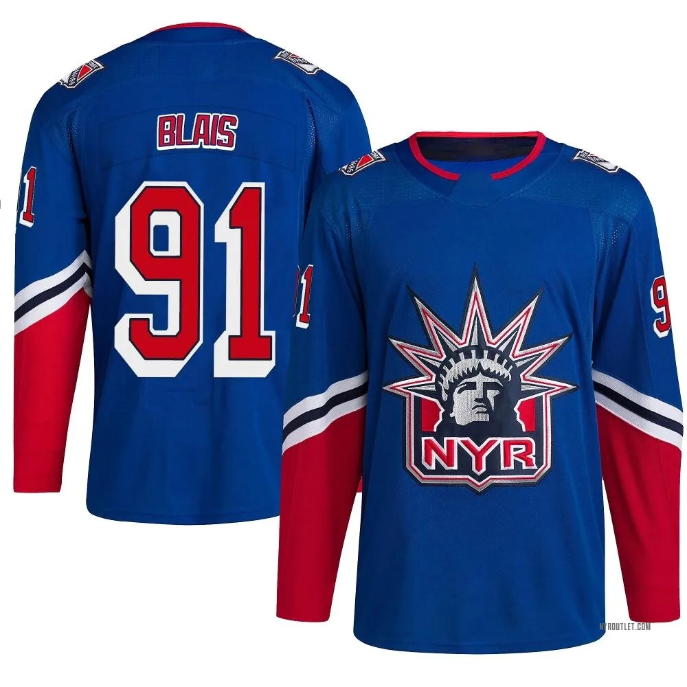 Authentic Sammy Blais Royal New York Rangers Reverse Retro 2.0 Jersey